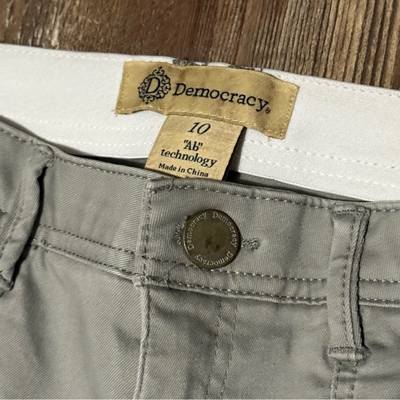 Democracy Ab Technology Utility Pants Women's 10 Gray Cargo Stretch Casual Wear - Picture 3 of 6